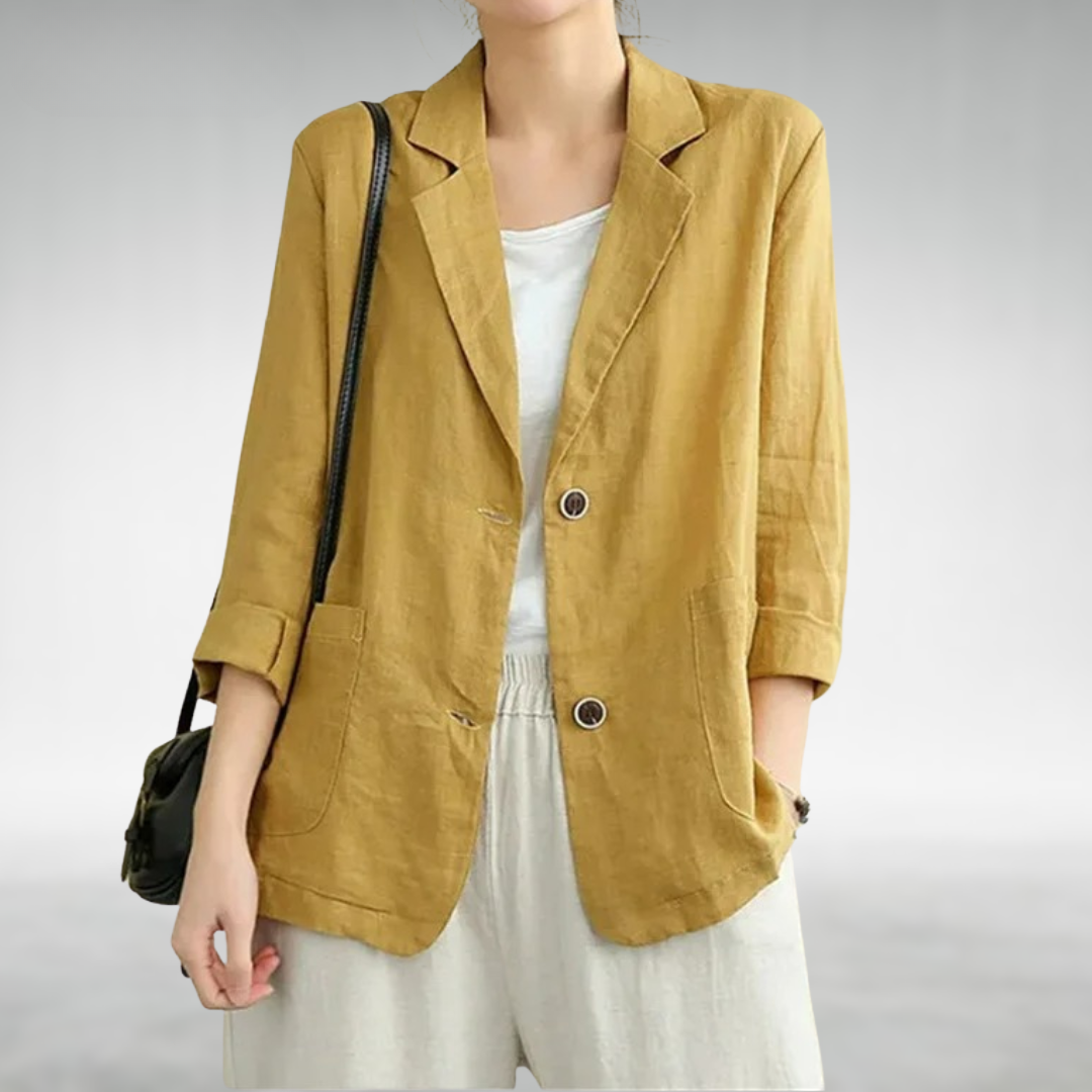 Reeva Relaxed Linen Blazer