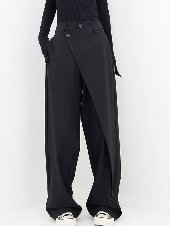Cleo Wrap Waist Wide Leg Trousers