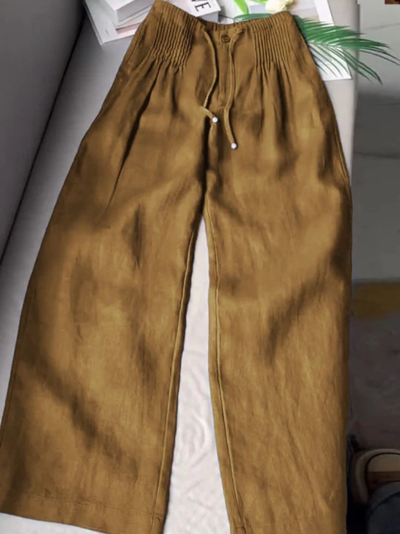 Annabelle Drawstring Wide Leg Pants