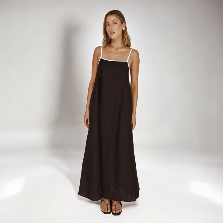 Zora Linen Maxi Dress