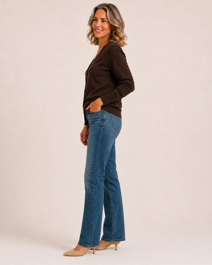 Zora Refined V-Neck Cardigan