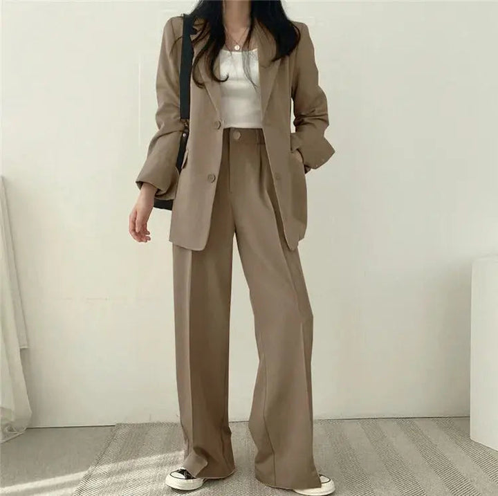 Katherine Essential Tailored Blazer & Wide-Leg Trouser Set