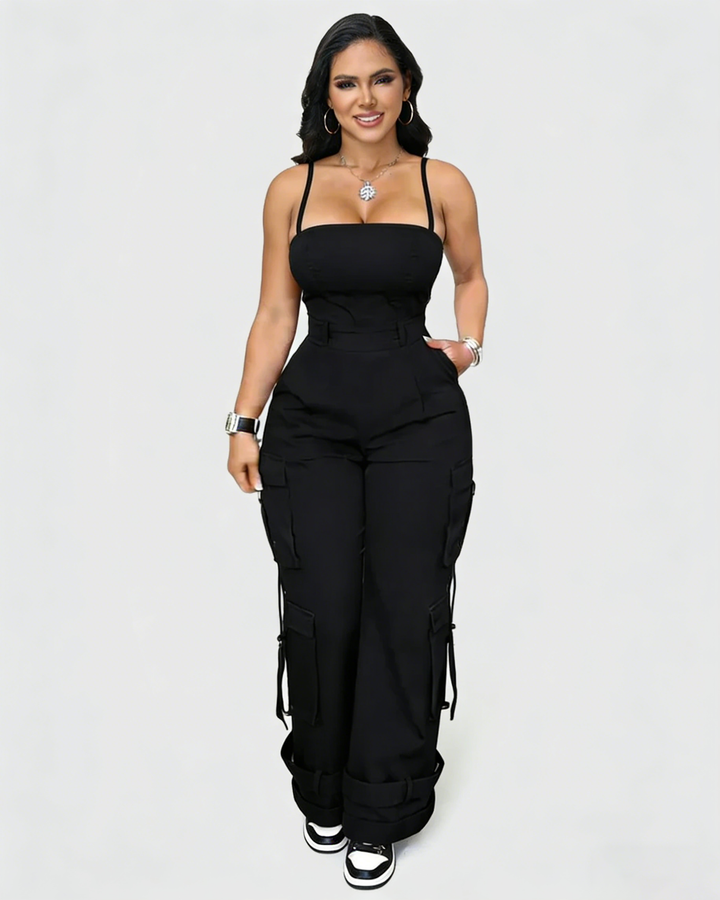 Amelie Utility Cargo Jumpsuit