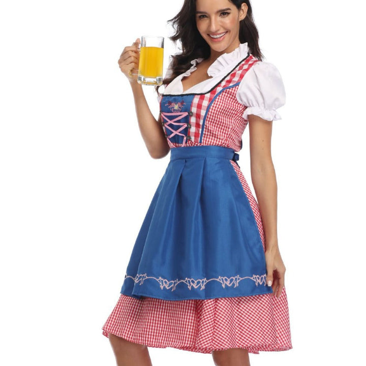 Dagmar Gingham Oktoberfest Dirndl Dress