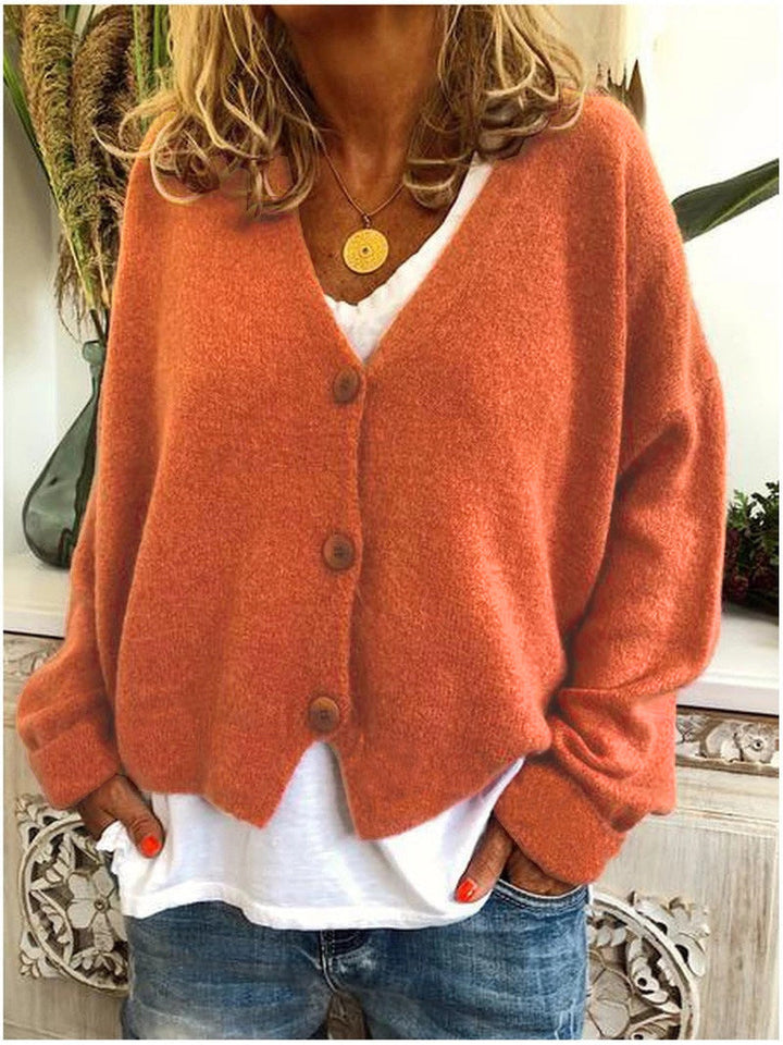Rialta V-Neck Button Cardigan