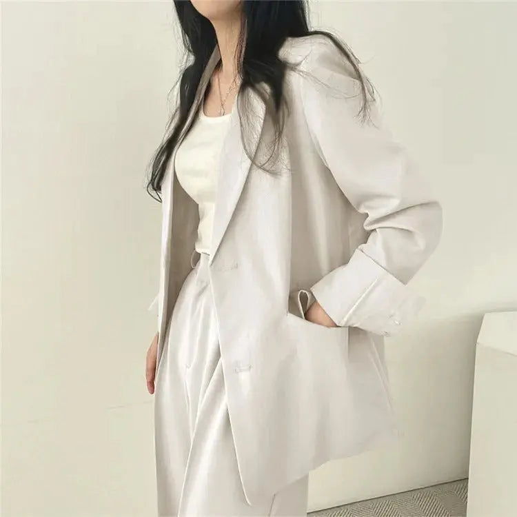 Katherine Essential Tailored Blazer & Wide-Leg Trouser Set