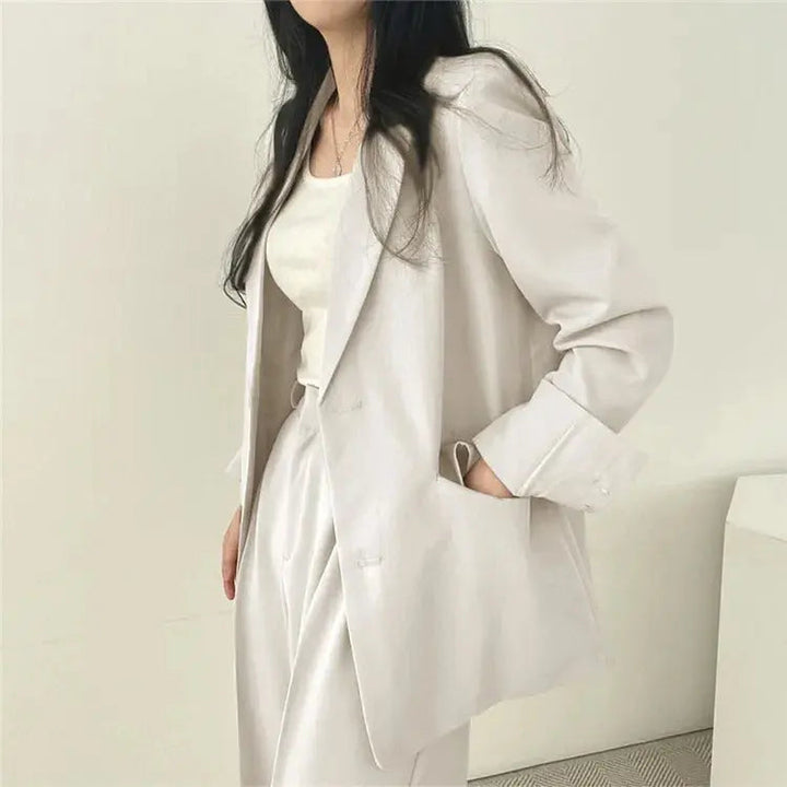 Katherine Essential Tailored Blazer & Wide-Leg Trouser Set