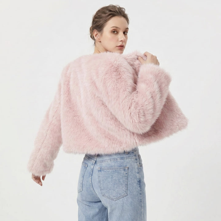 Bexlee Plush Cropped Jacket