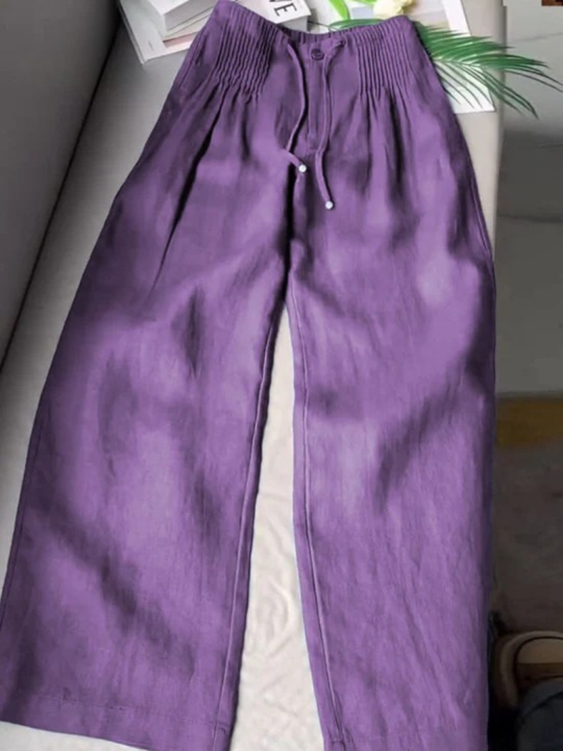Annabelle Drawstring Wide Leg Pants