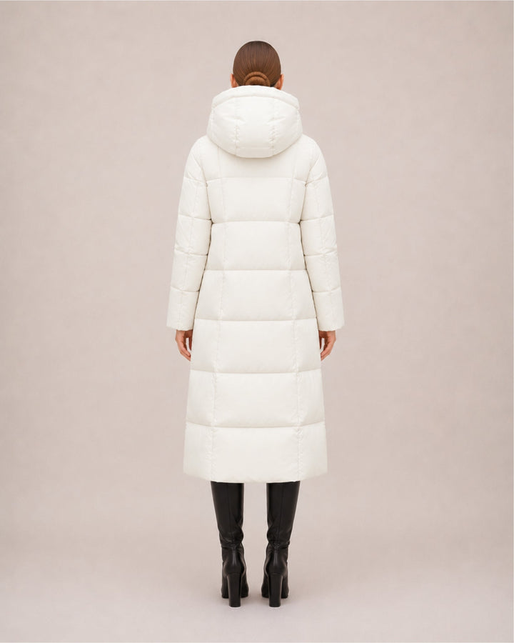 Milena Sculpted Longline Puffer Coat