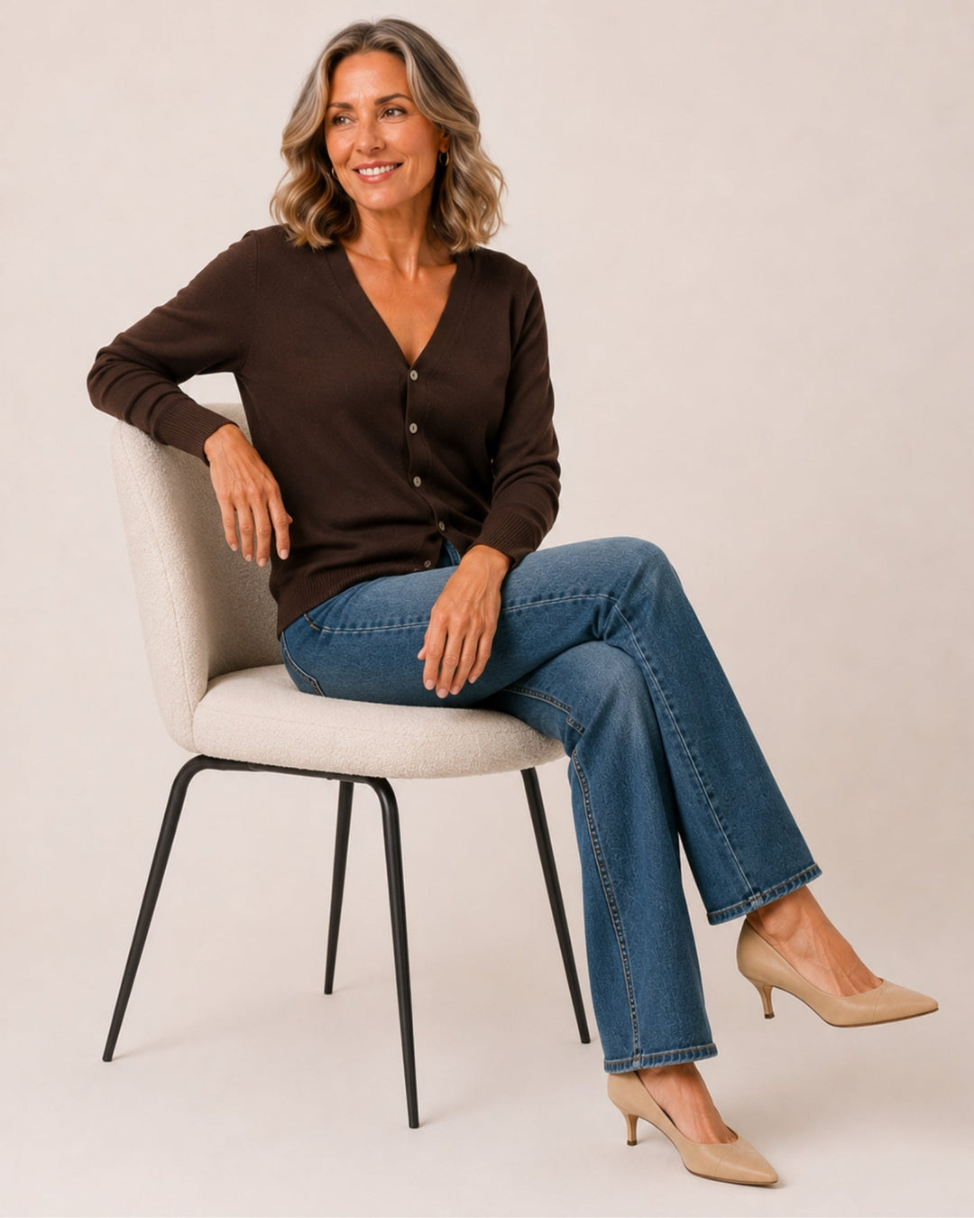 Zora Refined V-Neck Cardigan