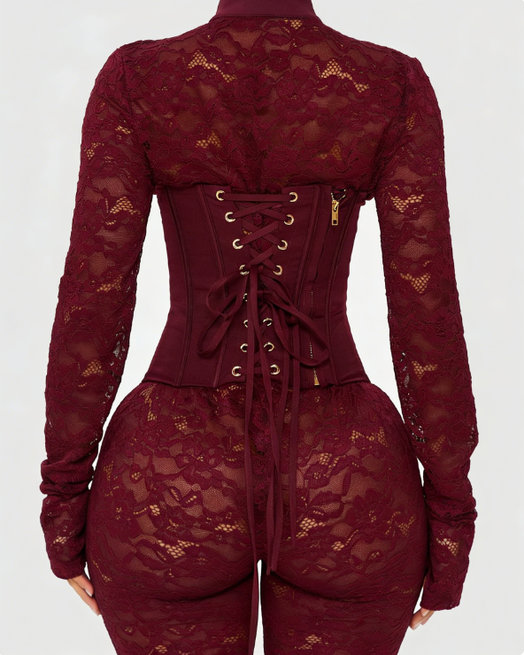 Vida Lace Cut-Out Jumpsuit