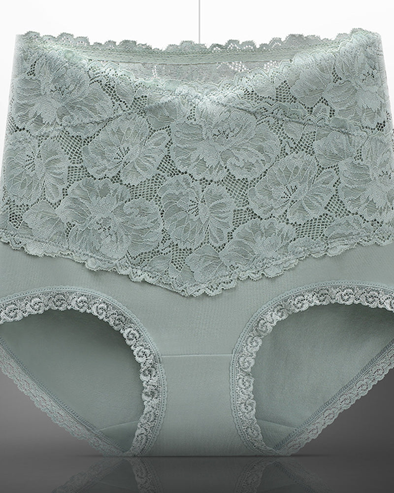 Beth Floral High Waist Brief Panties