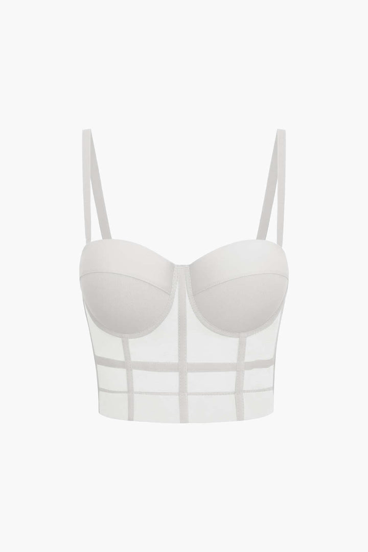 Everly Structured Bustier Crop Top
