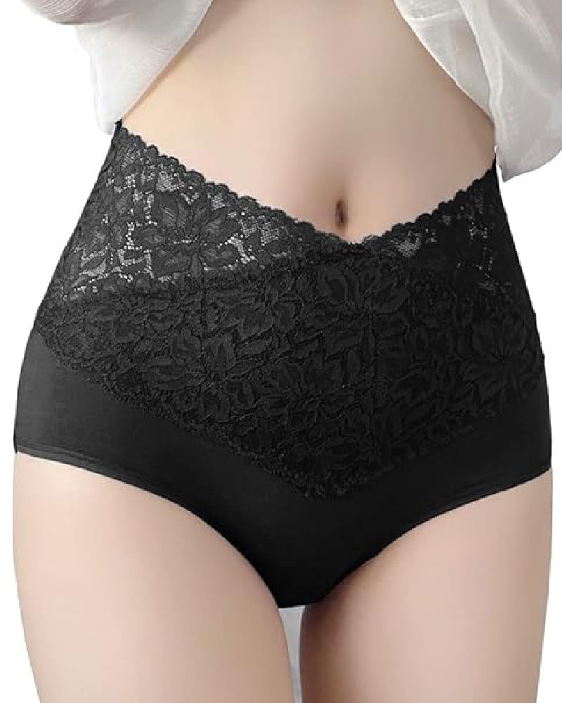 Beth Floral High Waist Brief Panties