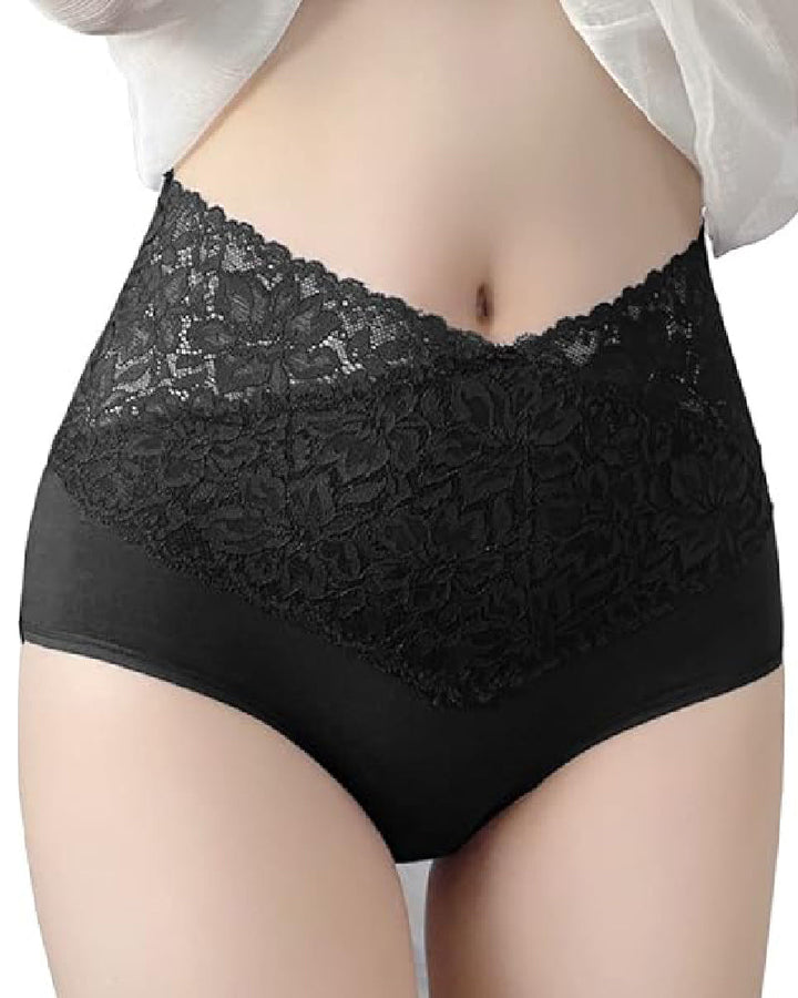 Beth Floral High Waist Brief Panties
