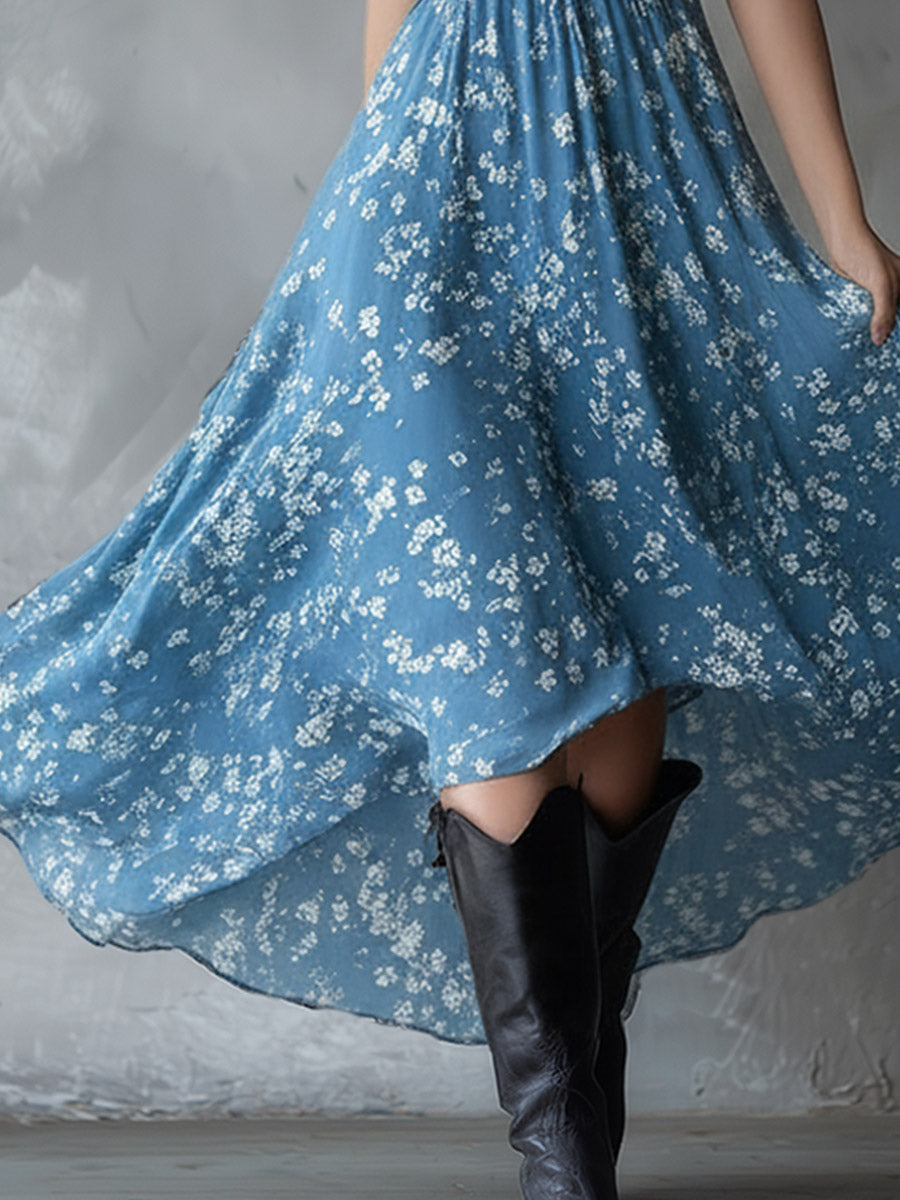 Nash Floral Halter Midi Dress