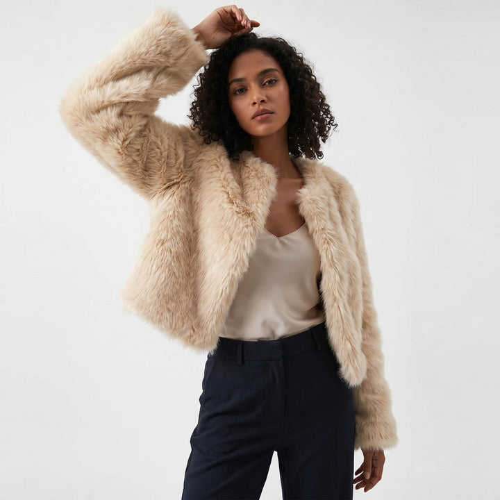 Bexlee Plush Cropped Jacket