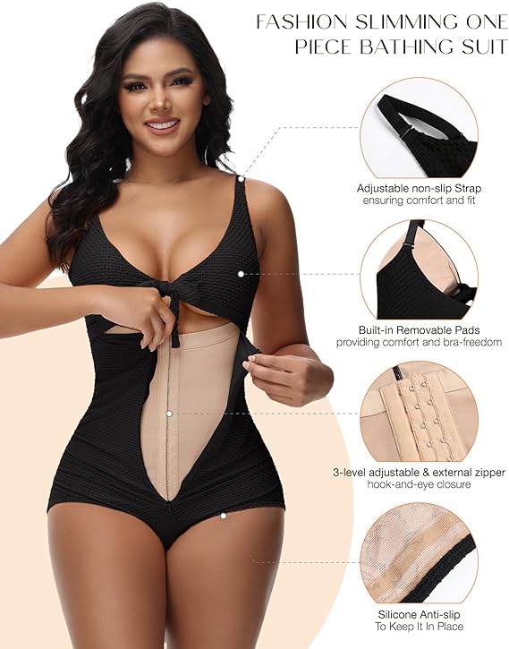 Brielle Tummy Control One-Piece Swimsuit