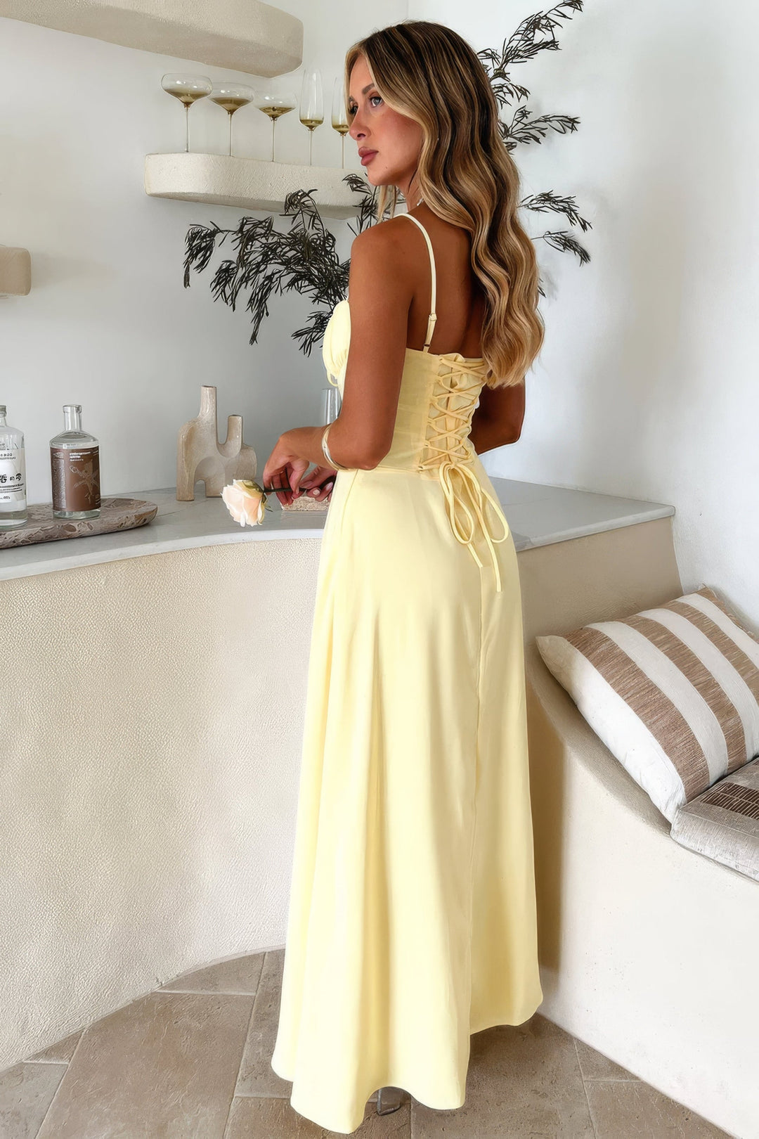 Jenny Tie Front Maxi Dress