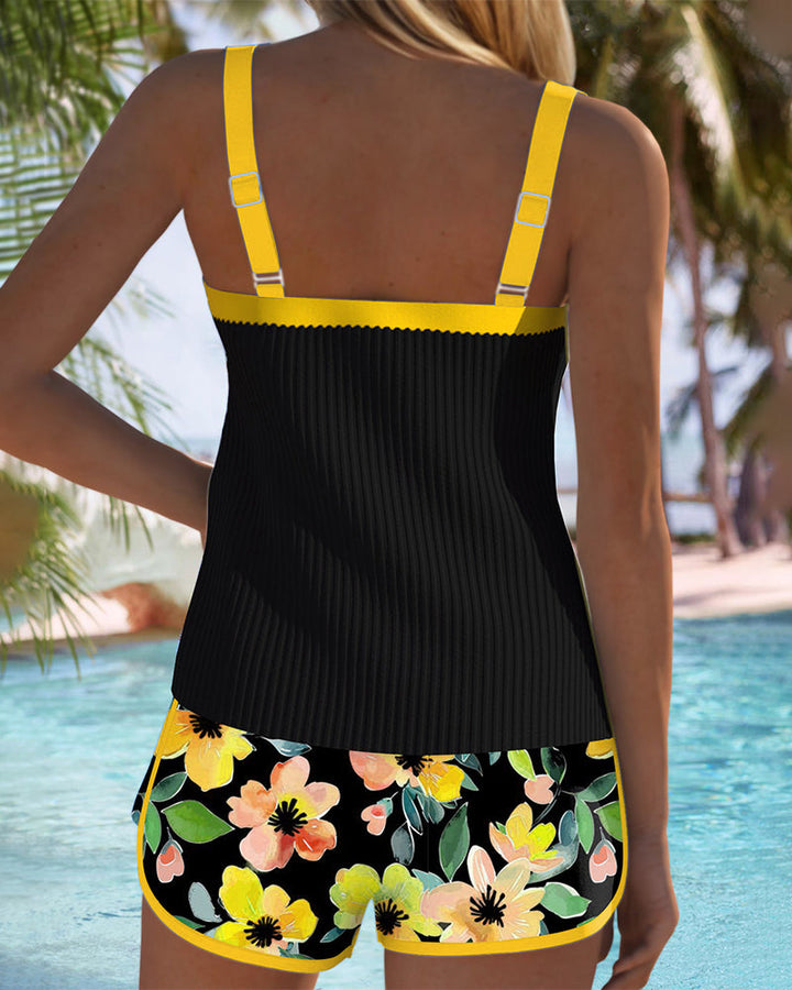 Anastasia Midnight Bloom Tankini Set