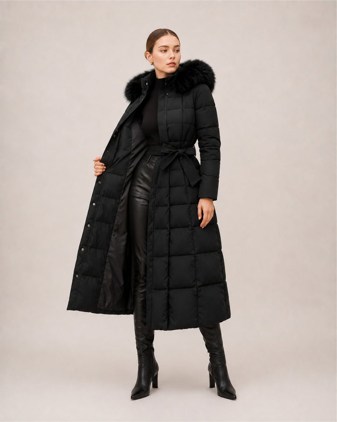 Ulrika Sculpted Longline Puffer Coat