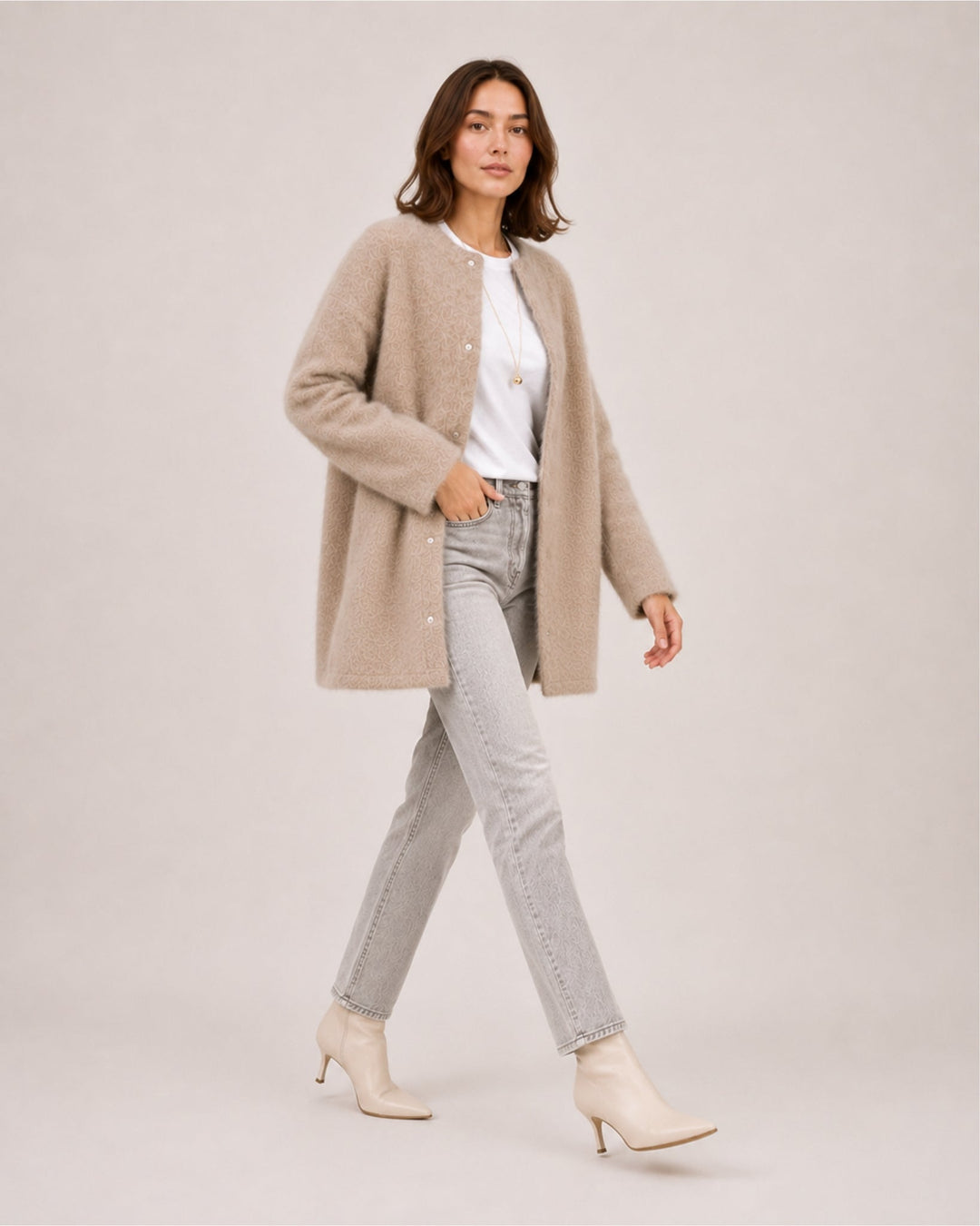 Ornella Refined Longline Cardigan