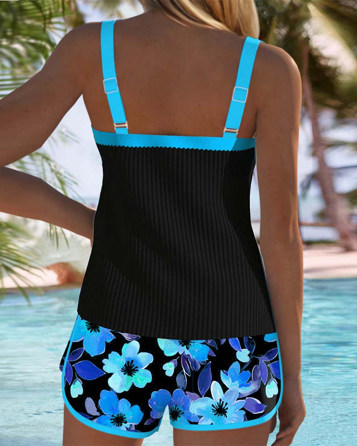 Anastasia Midnight Bloom Tankini Set
