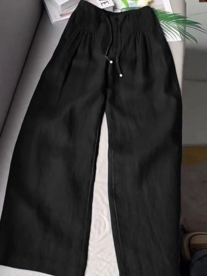 Annabelle Drawstring Wide Leg Pants