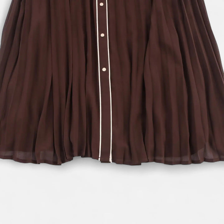 Effie Pleated Belted Shirt Midi Dress