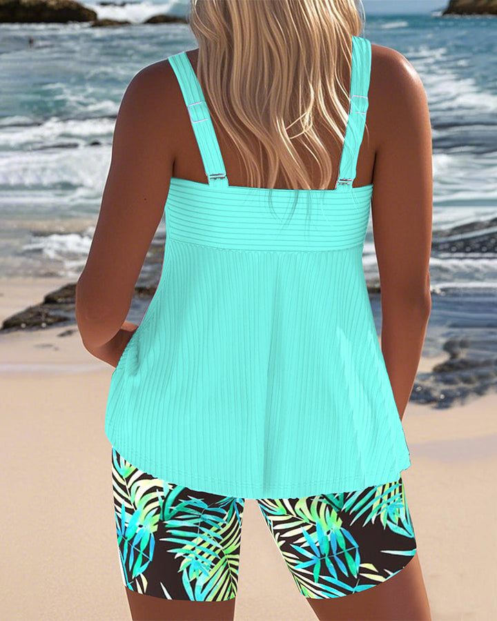 Colette Laguna Palm Tankini Set