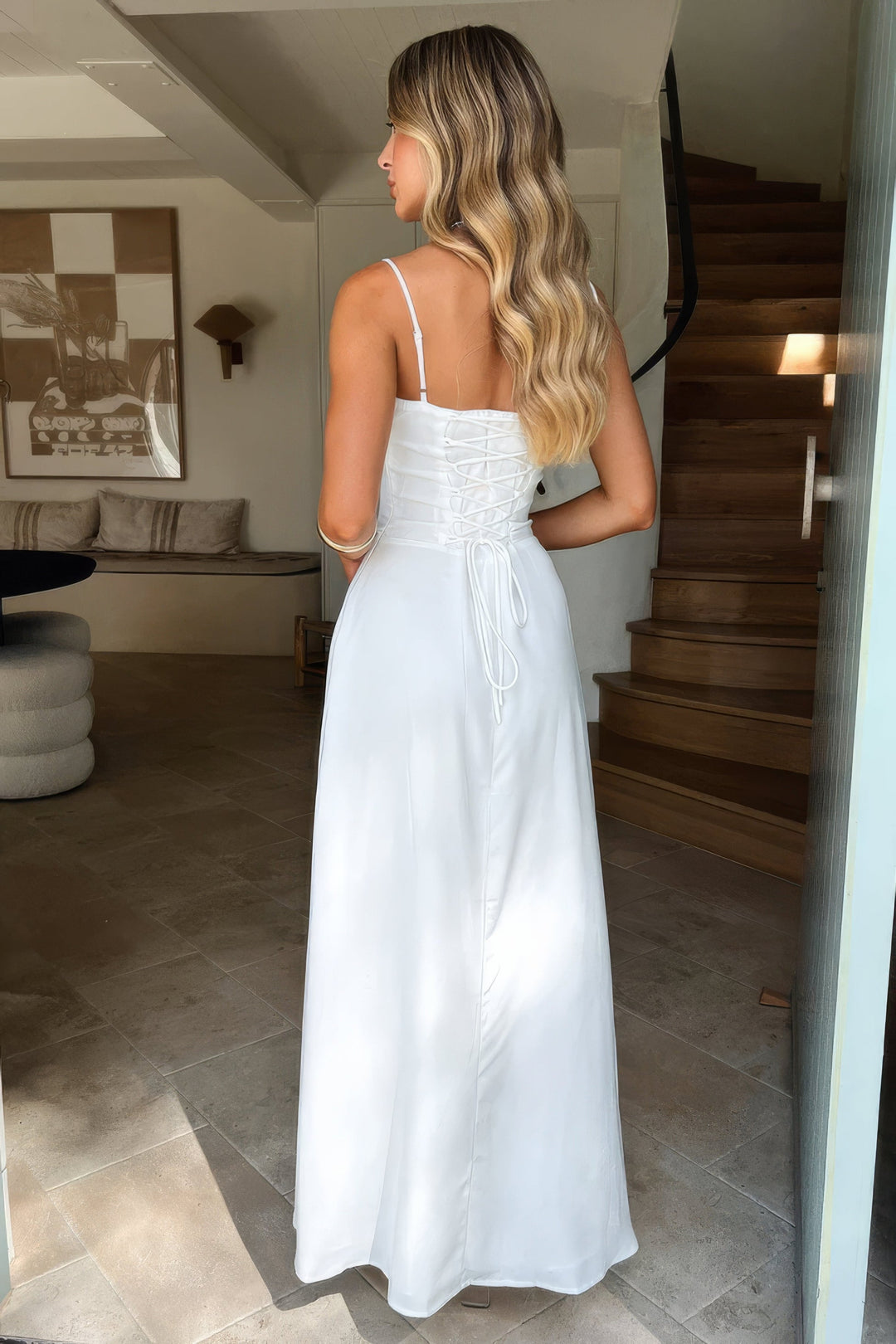 Jenny Tie Front Maxi Dress