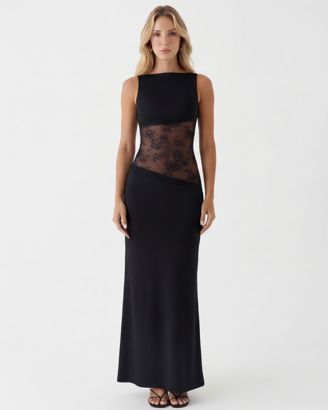 Lyric Lace Panel Maxi Dress