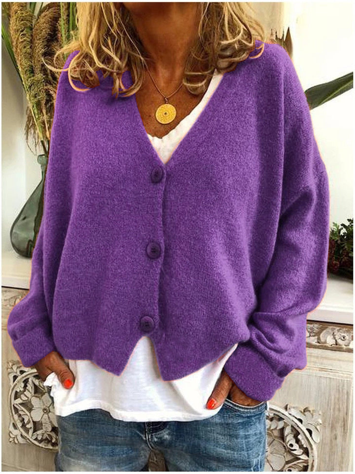 Inessa V-Neck Button Cardigan
