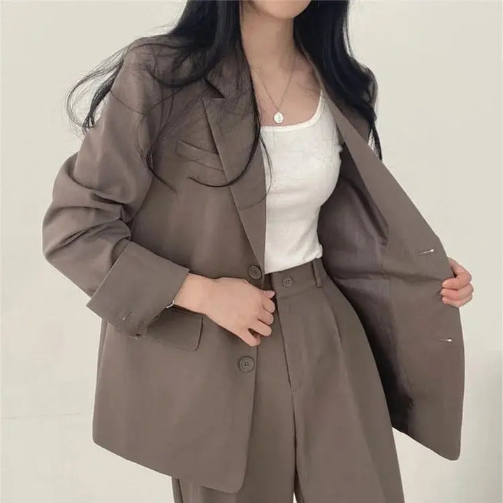 Katherine Essential Tailored Blazer & Wide-Leg Trouser Set