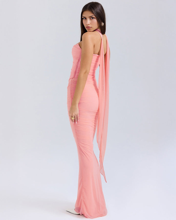 Jenny Ruched Strapless Maxi Dress
