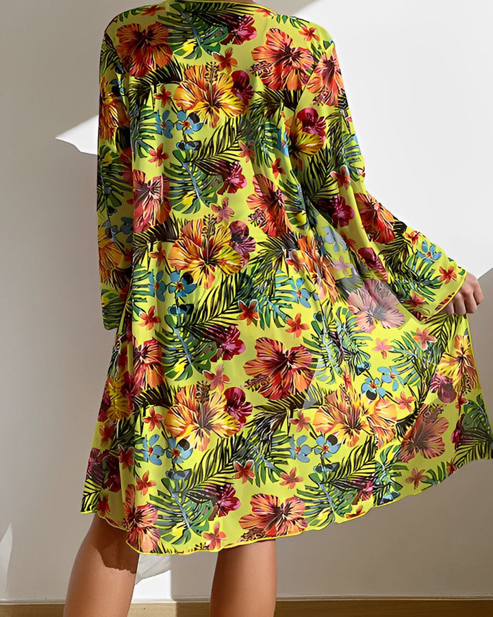 Juanita Botanical Breeze Bikini & Kimono Set