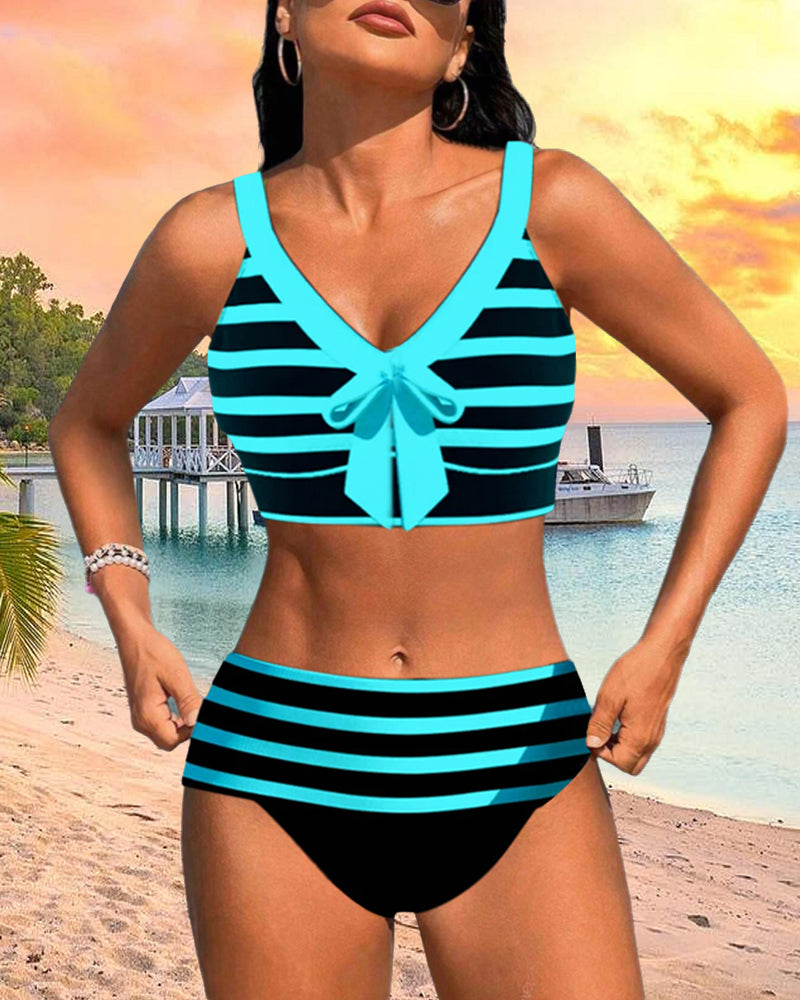 Caroline Stripe Bikini Set
