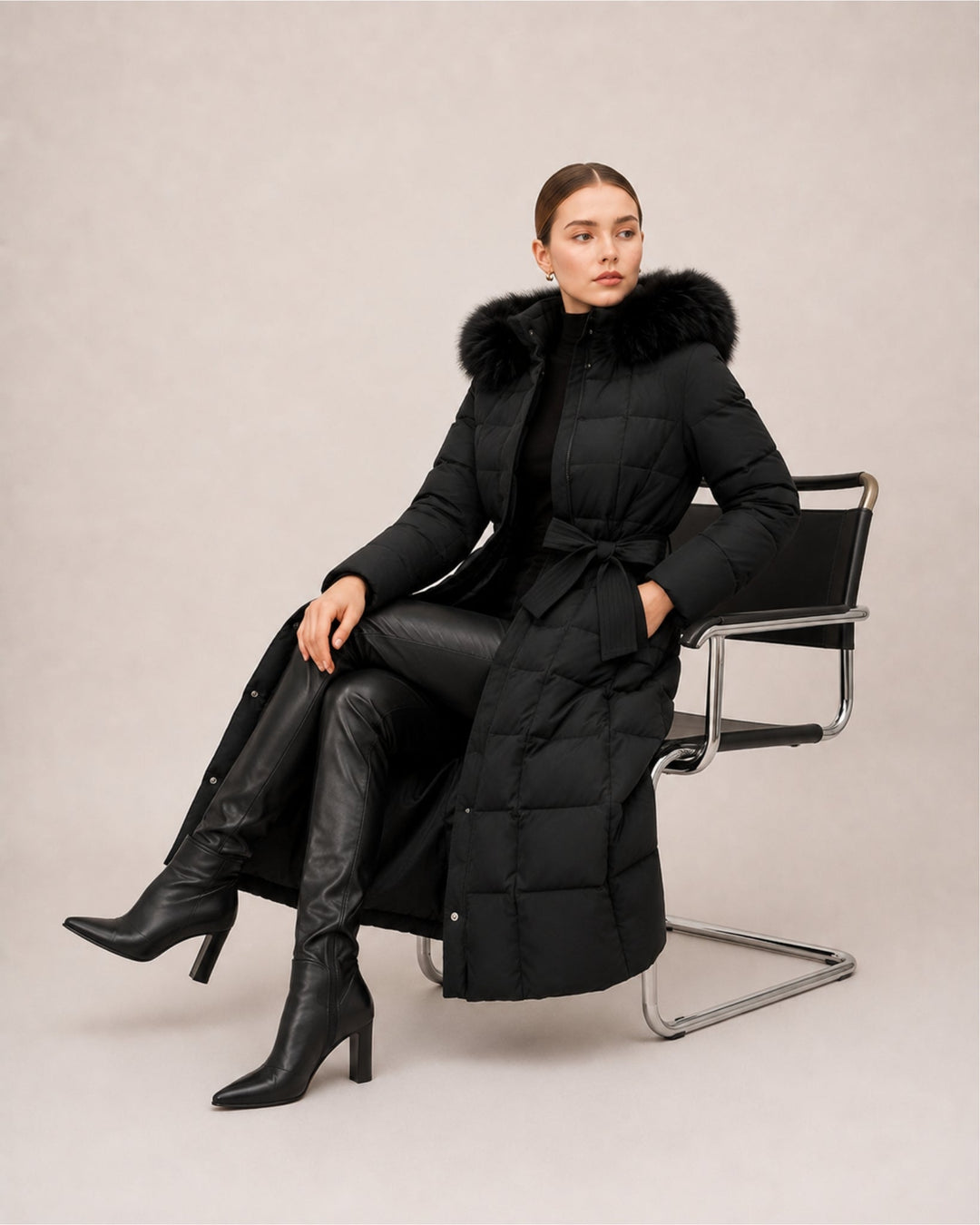 Ulrika Sculpted Longline Puffer Coat
