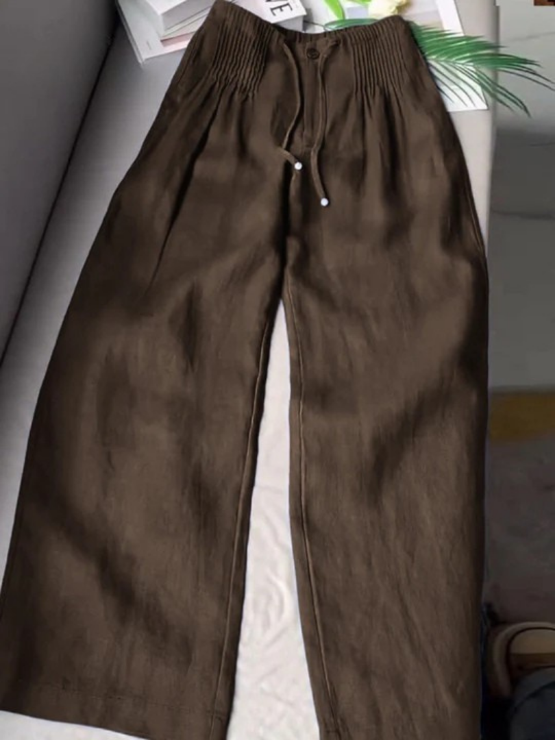 Annabelle Drawstring Wide Leg Pants
