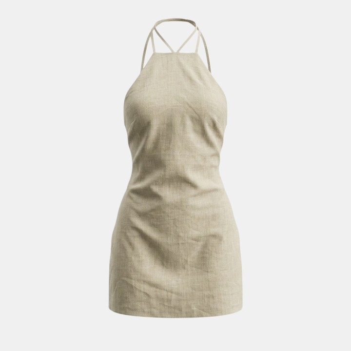 Nyx Textured Halter Mini Dress