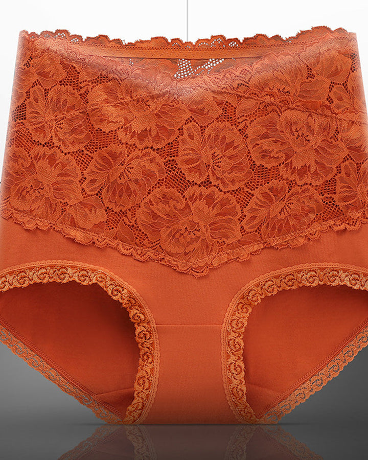 Beth Floral High Waist Brief Panties