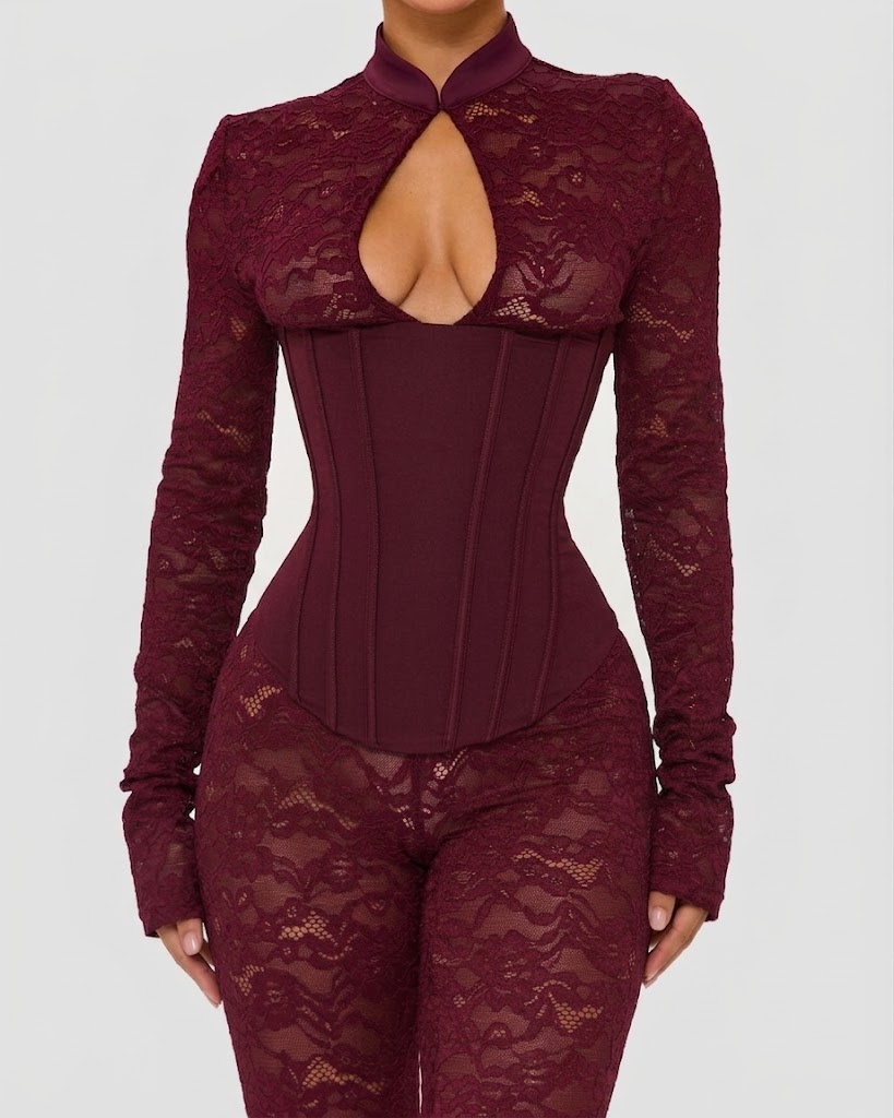 Vida Lace Cut-Out Jumpsuit