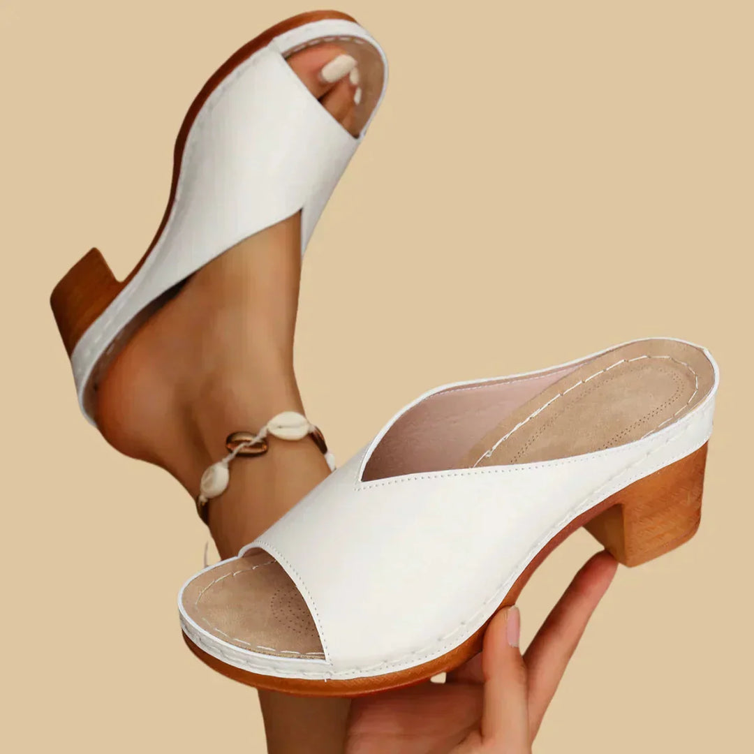 Lisa Marbella Slip-On Heeled Sandals