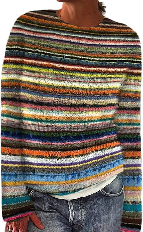 Astrid Textured Stripe Relaxed Sweater
