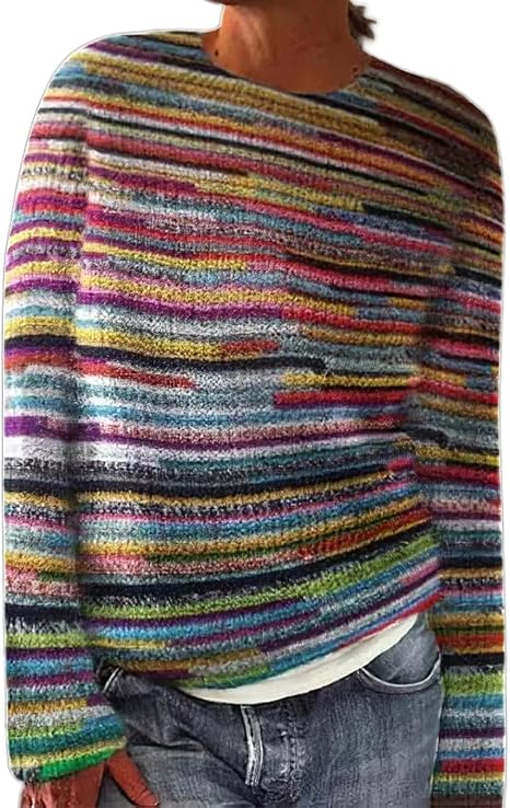 Astrid Textured Stripe Relaxed Sweater