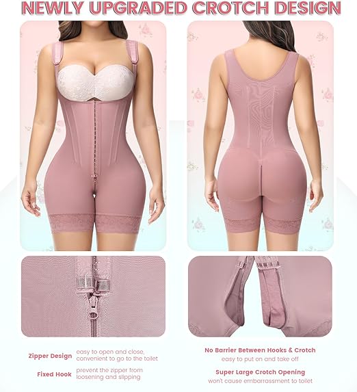 Precy Steel Boned Open-Bust Shapewear Bodysuit