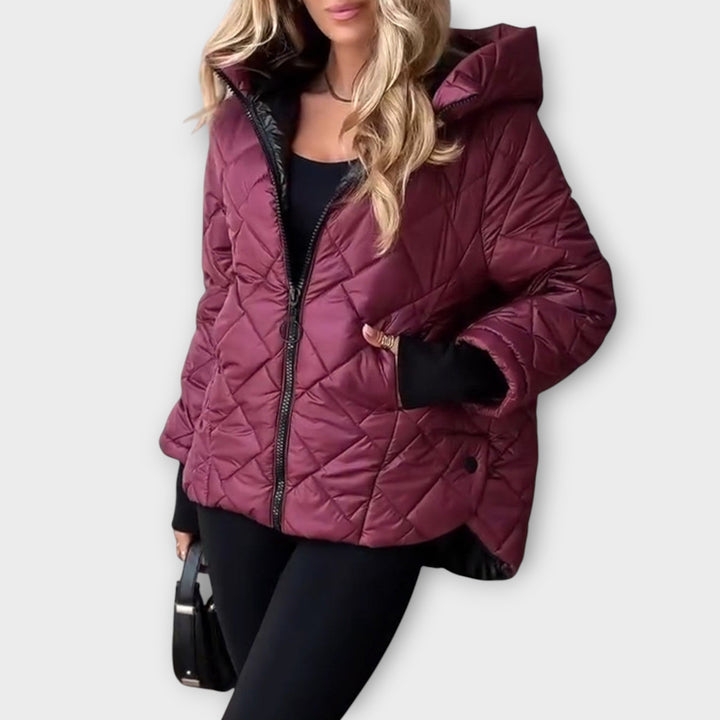 Anais Diamond Quilted Hooded Jacket