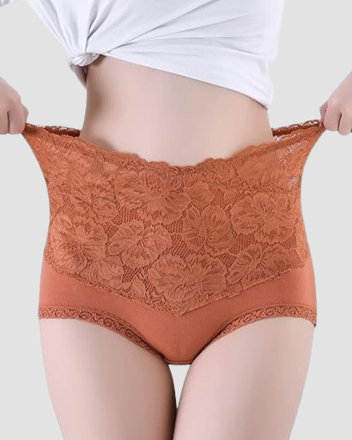 Beth Floral High Waist Brief Panties