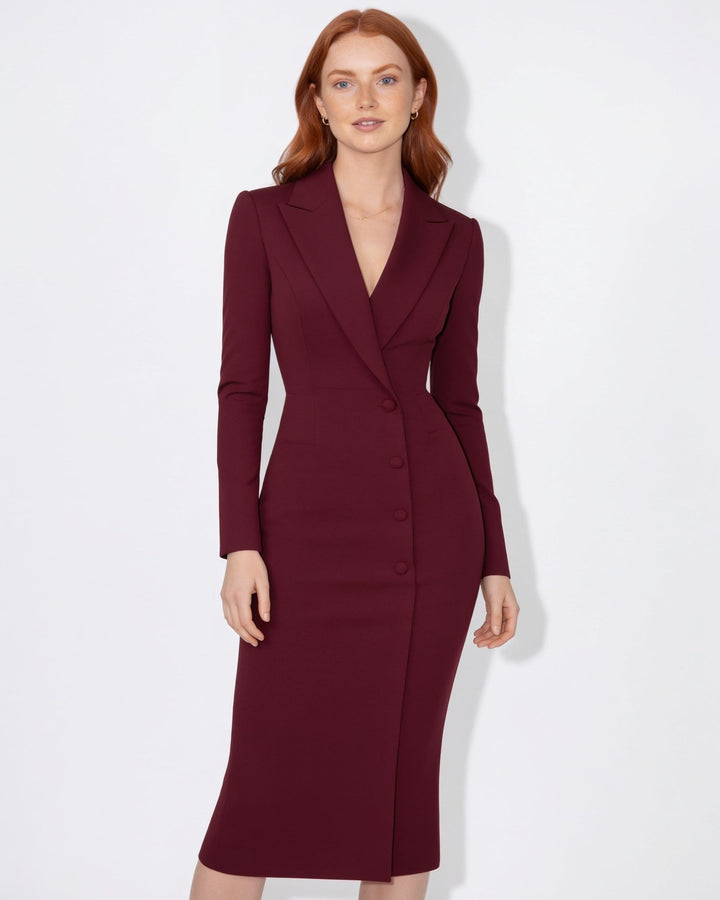 Serena Tailored Blazer Midi Dress